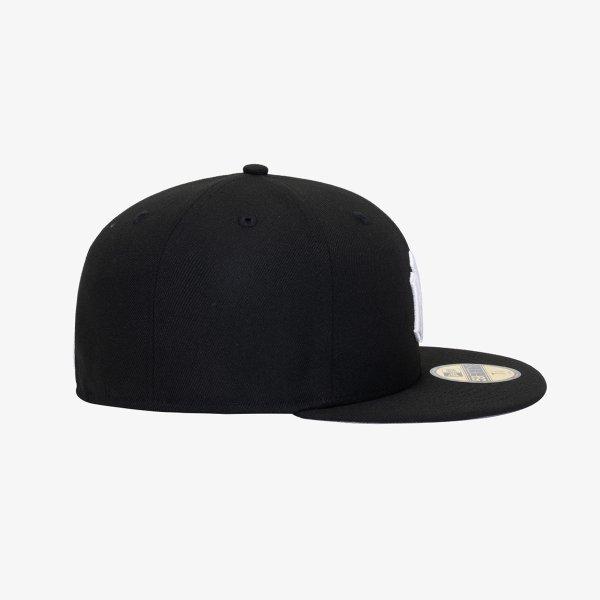 New Era New York Yankees Basic Fitted Cap Black White 11591127