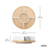 Umbra Bellwood Lazy Susan, White/Natural, Kitchen Storage