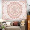 VIKAMA Bohemian Floral Mandala Tapestry Aesthetic Watercolour Hippie Bedroom Living Room Dormitory Hanging Cloth Home Decor