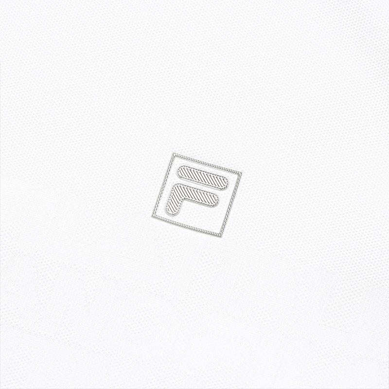 New FILA Polo Shirt Men's Standard White F11M523113F-WT