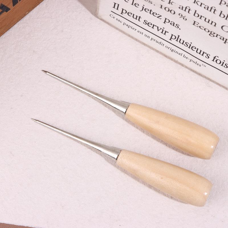 3/6/9Pcs Leather Hand Stitching Awl Tool Leather Craft Handheld Hole Punch Sewing Punching Hole Maker Leather Punching Tools