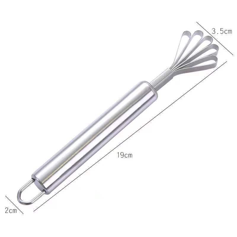 Wall-Mountable Stainless Steel Coconut Grater with Thickened Handle for DIY Summer Drinks