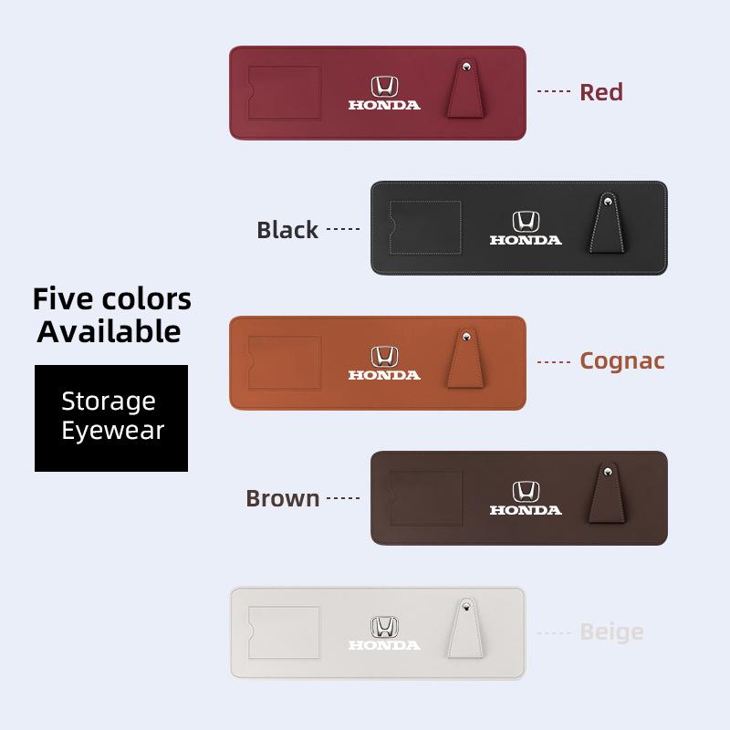 Car Sun Visor Extender Panel Sunglasses Card Storage Car Accessories For Honda Civic FIT CRV HRV Odyssey Vezel CRZ 5th CRX Pilot SM1