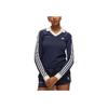 Adidas Originals X Sporty & Rich Adidas Trefoil X Sporty & Rich Striped Logo Long Sleeve T-Shirt Women Tops Ink-Black IN5248