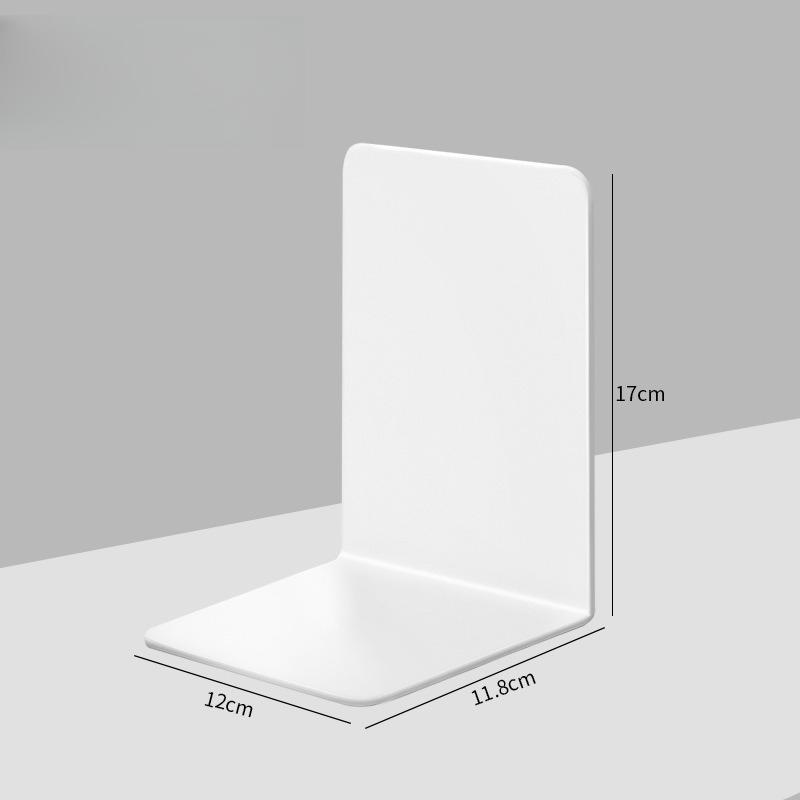

Desktop Organizer L-shaped Desk Bookends Durable Display Book Stand Simple INS Book Support Rack Minimalism белый