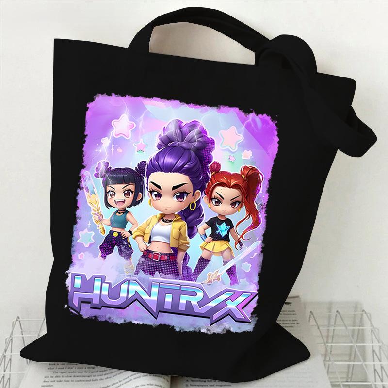 KPop Demon Hunters Student Everyday Versatile Shoulder Bag Fashion Demon Hunters Canvas Bag