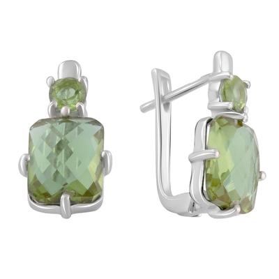Boucles d'oreilles en argent sultanite sultanite 6.43ct (2091547)