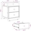 Nightstand 2 Pcs. Reclaimed Wood Engineered Wood