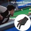 1 ks 3prsté kulečníkové rukavice pro levou ruku Snookerové tágo Sportovní rukavice pro muže ženy Kulečníkový střelecký doplněk
