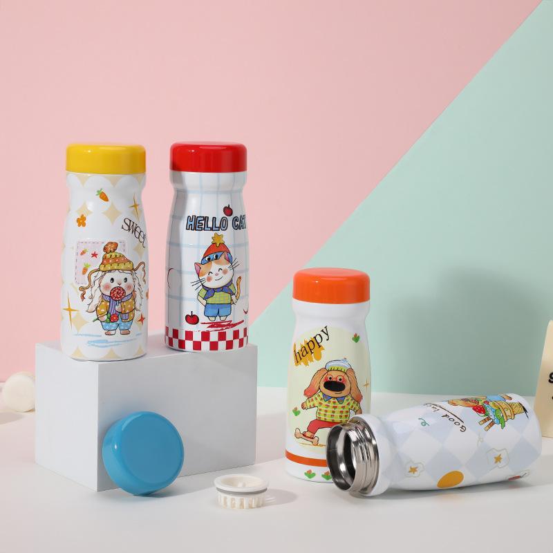 Water Bottle Thermos Cup Student Cute Vacuum Cup