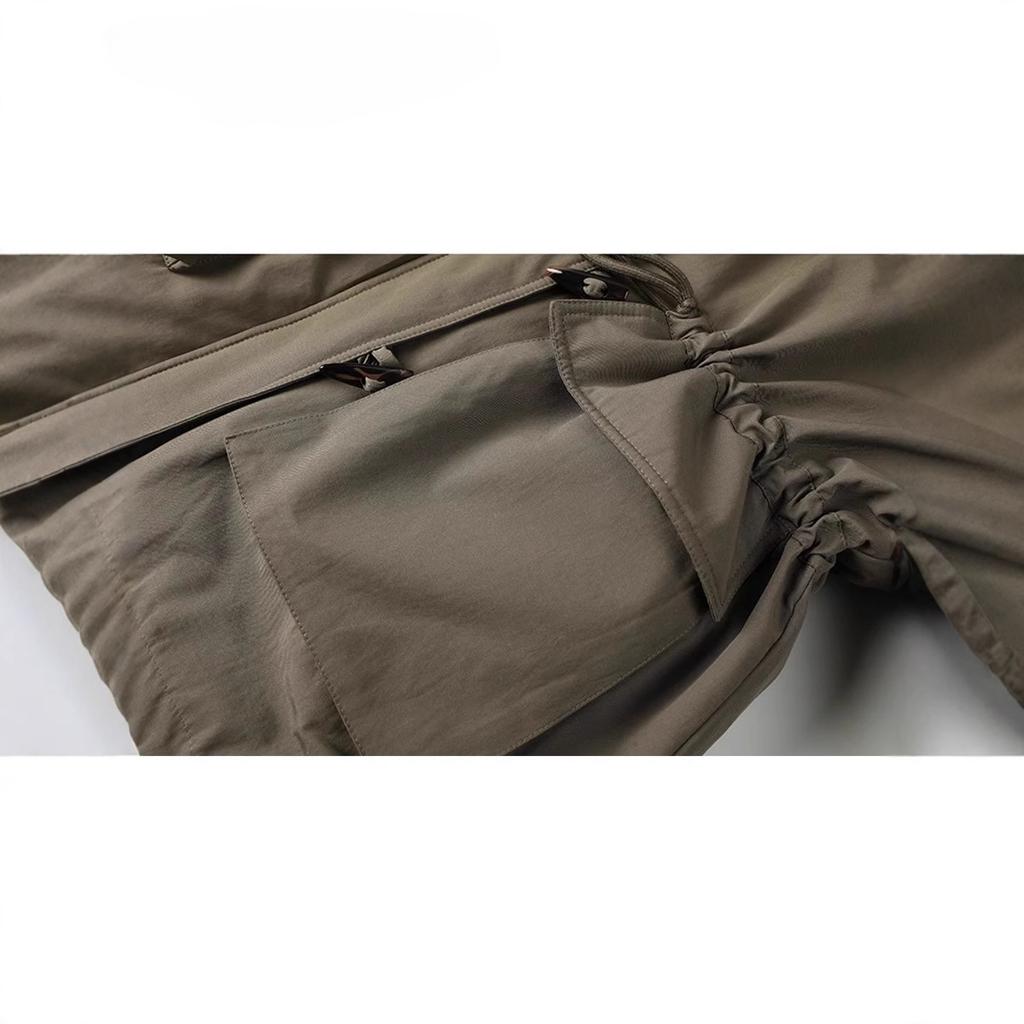 Lamb Wool Big Lapel Horn Buckle Waist-closing Tooling Plus Cashmere Girl New Thickening In Winter To Overcome