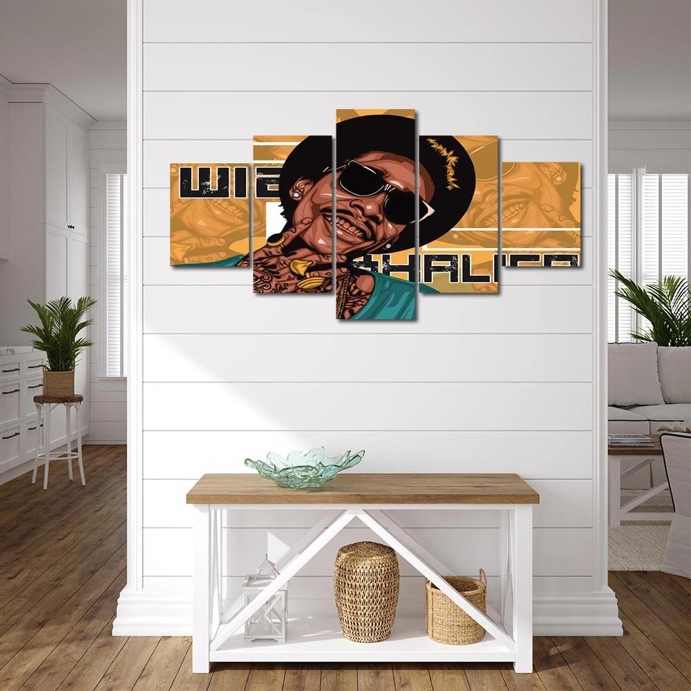 Stampe su Poster Pittura su Tela Artistica 5 Pezzi Lil Peep Quadri da Parete Stile Moderno Soggiorno Decorazione per la Casa Senza Cornice Modulare