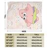 Cute Patrick Star SpongeBob Flannel Blanket  Vintage Throw Blanket for Bed Sofa Couch 125*100cm Bedspreads