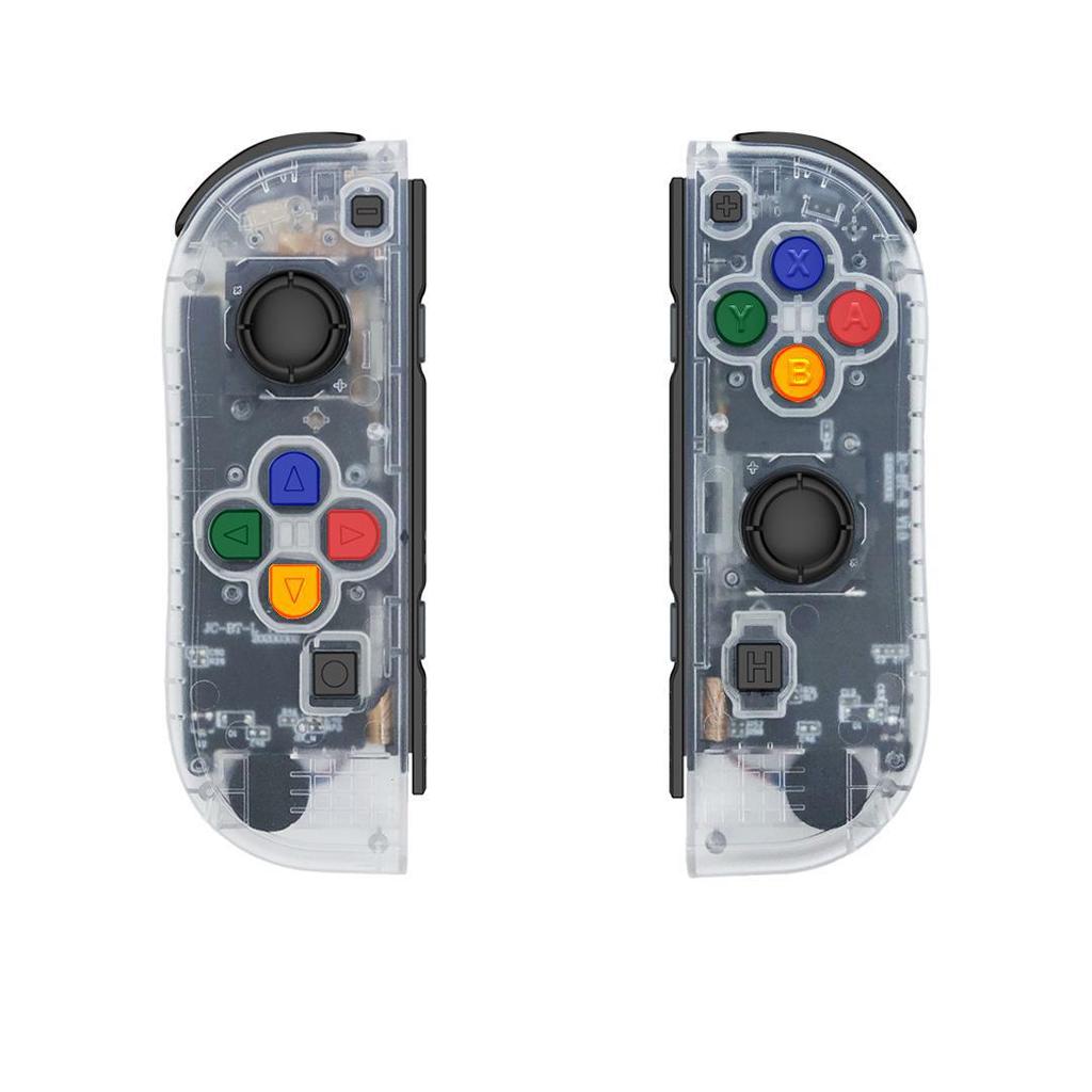 NS Switch JoyCon Bluetooth Controller with Left/Right Handles, Remote Wake-Up, and Hand Strap