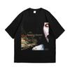 Marilyn Unisexson Unisex Cotton TShirt Vintage Grunge Streetwear Black
