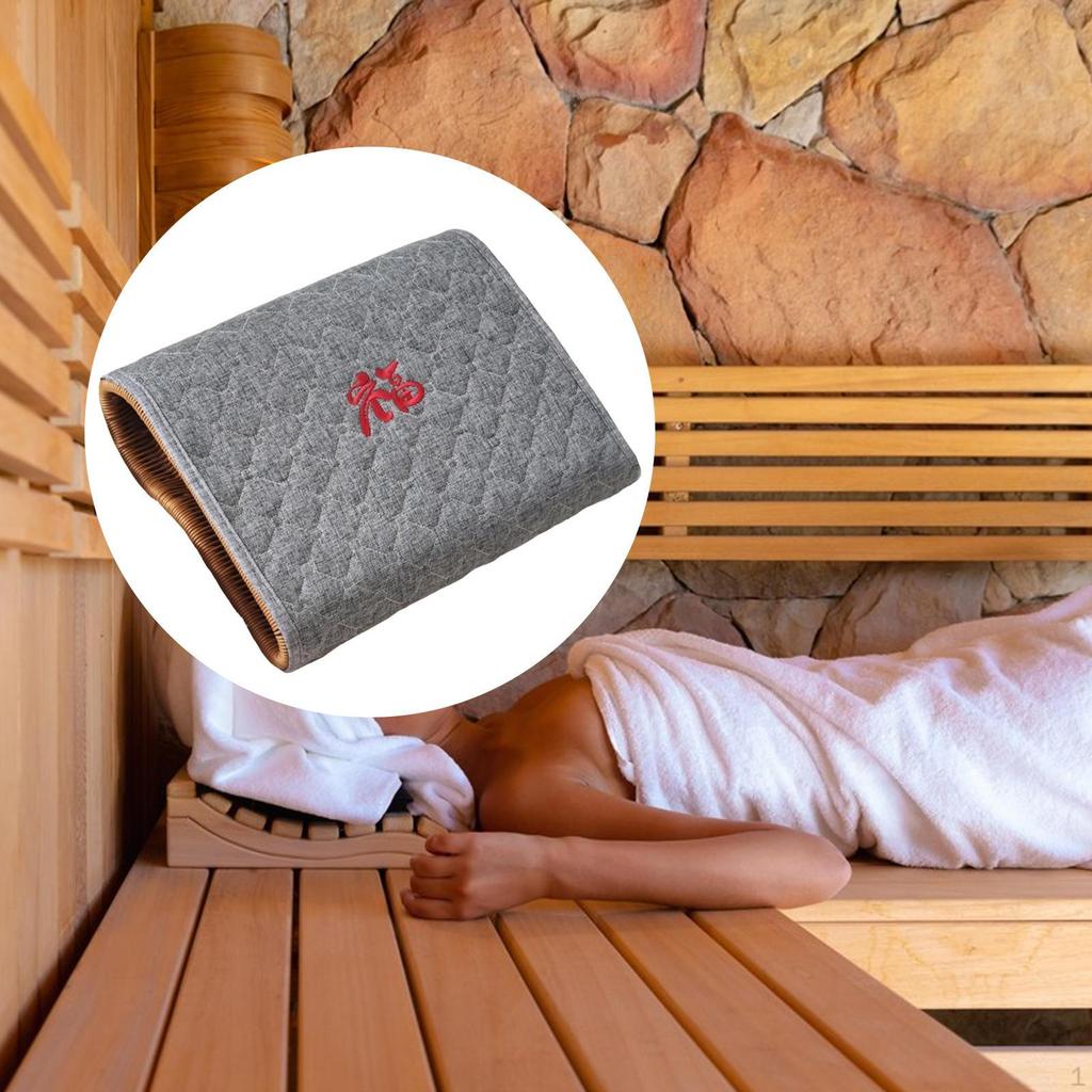 Summer Cooling Pillow,Sauna Pillow Relaxing Cool Lightweight Comfortable Sauna Neck Rest Ergonomic