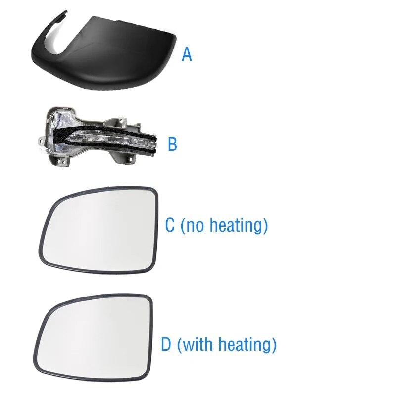 Car Side Mirror Lower Base Cover Rearview Mirror Turn Signal Light Lamp Lens Glass For Honda Fit Jazz Shuttle GK5 2014-