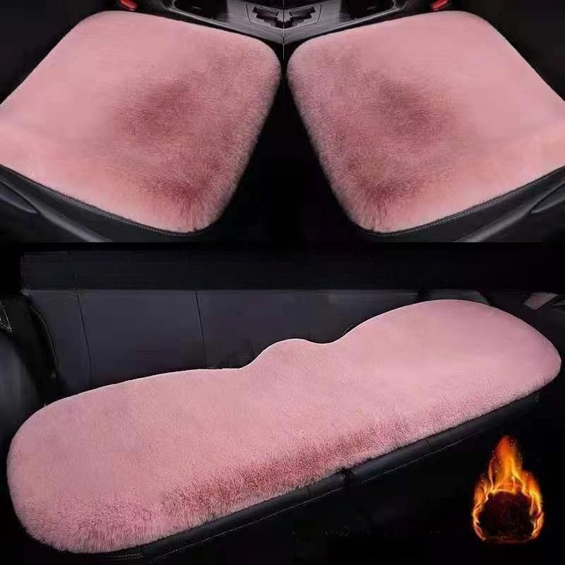 1Pc Thickened Winter Car Plush Seat Cushion, Warm Seat Cushion, Office Seat Cushion