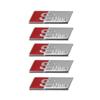 2026 2/5/10Pcs Car RS Sline Badge Steering Wheel Sticker Accessories for Audi Sline A4 B7 B8 B9 A3 8P 8V 8L A5 A6 C6 C5 C7 A1 Q2 Q3