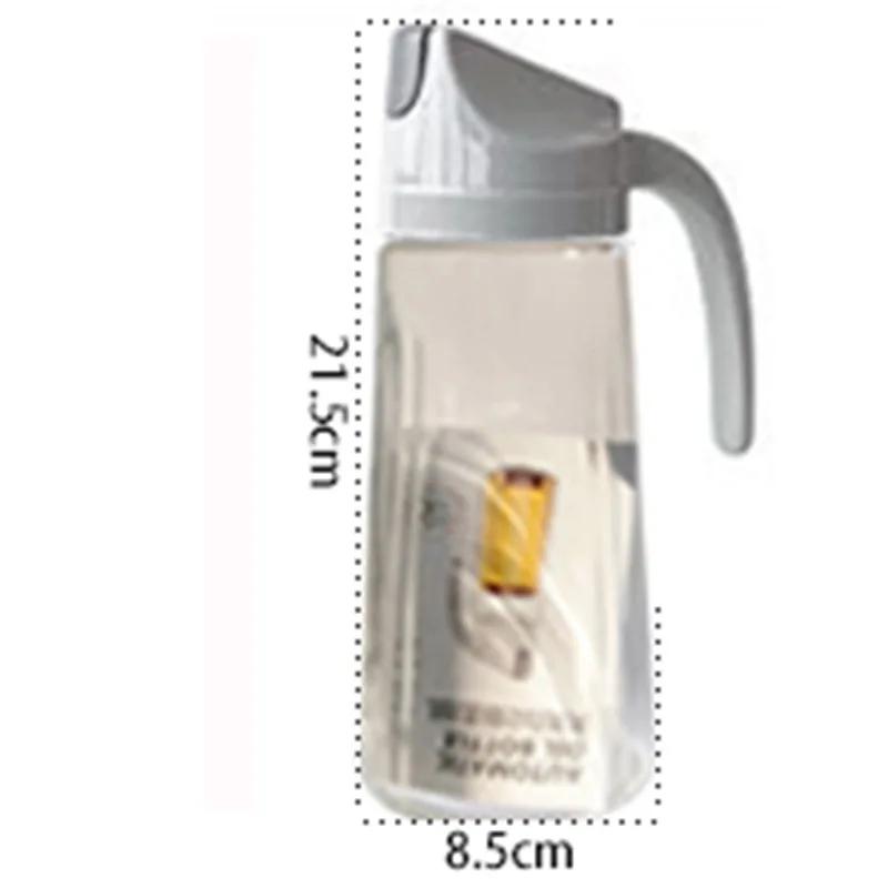 1000ml Kitchen Glass Automatic Opening and Closing Oil Can Household Kitchen Dustproof Large-capacity Glass Oil Bottle