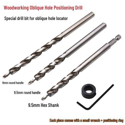 Two-Stage Twist Drill Bit for Pocket Hole Jig: 9mm & 9.5mm Hex Shank
