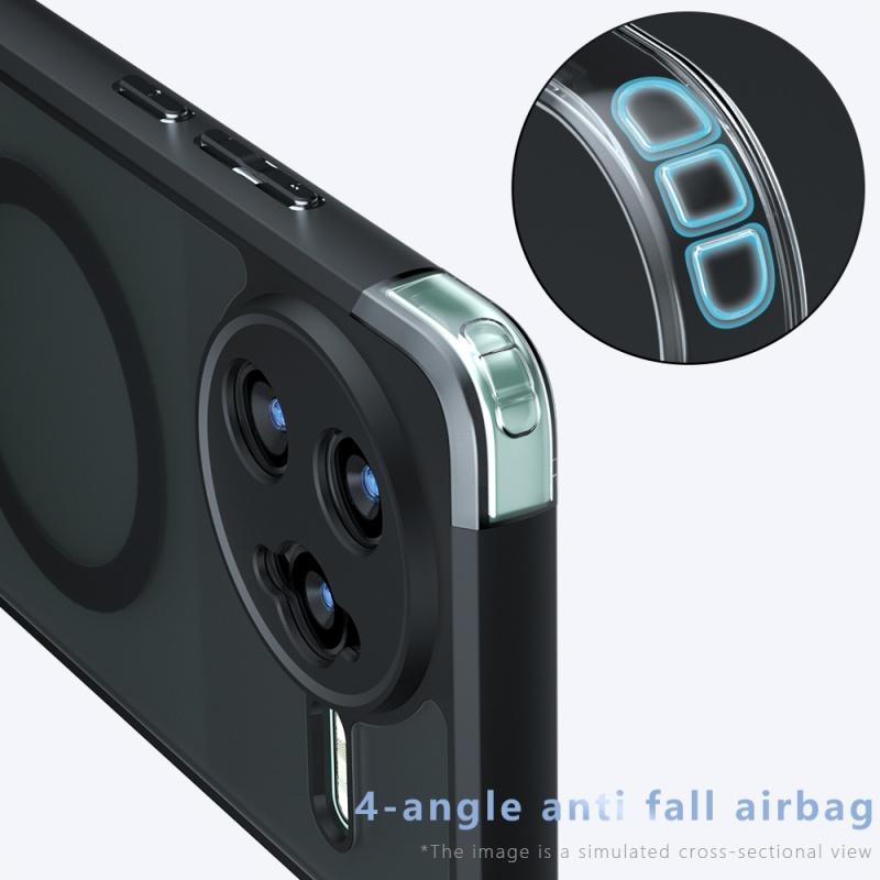 For Xiaomi Redmi K80 Poco F7 Pro Ultra Case Matte Magsafe Drop-proof Built-in Airbag Corner Non-yellowing Material Soft Cover