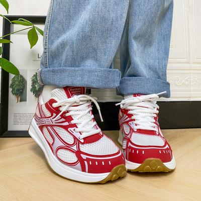 Harajuku Ulzzang Summer Thick-soled Mesh Dad Shoes Breathable and Lightweight Sports Shoes Street Photography Retro Casual Shoes