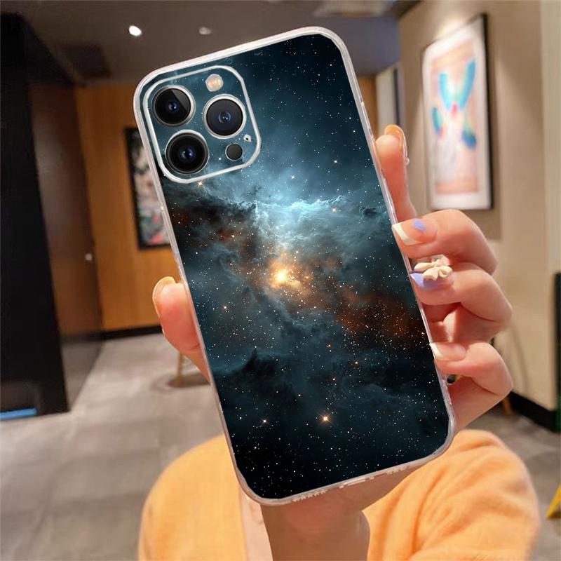 Universe Space Planet Phone Case Carcasa Funda For iPhone 17 Pro Max Air 16 15 14 13 Pro Max 15 16 Pro 15Plus Case