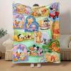 1 ks, Deka Winnie the Pooh pro domácí dekoraci: Měkká flanelová deka do obývacího pokoje, ložnice nebo na ven, perfektní nápad na dárek, cestování