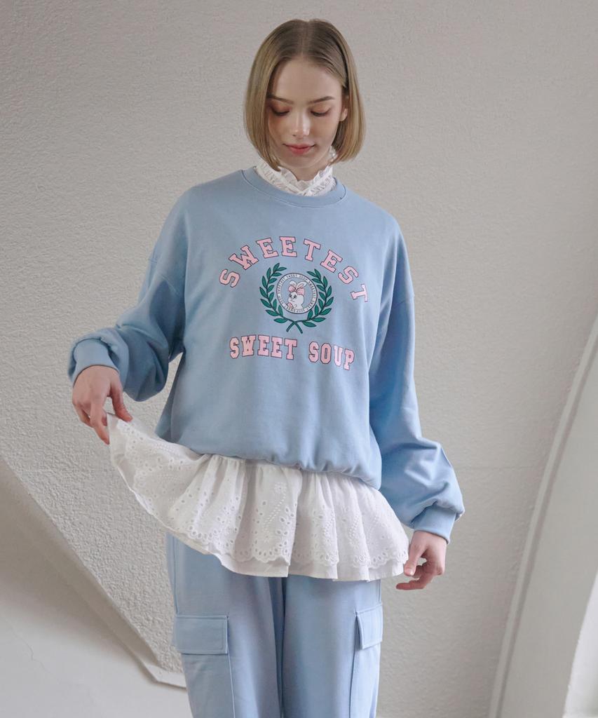 SWEET SOUP Signature Print Sweatshirt (Wb2Ltf3)