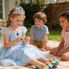 Princess Pretend Jewelry Toy 5-Piece Role Play Supplies Princess Dress Up Shoes Set for Playtime Birthday Halloween Holiday
