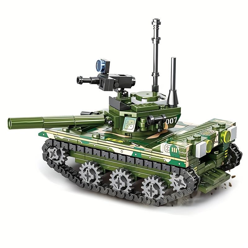 Assembled Building Blocks Main Battle Tank Toy Armored Vehicle Model Modern Military Series Soldier Army  Toy Gift
