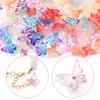 50pcs Butterfly Lampwork Beads 14x12mm Colorful Glass Loose Spacer Beads For Jewelry Making DIY Necklace Bracelets Accessories