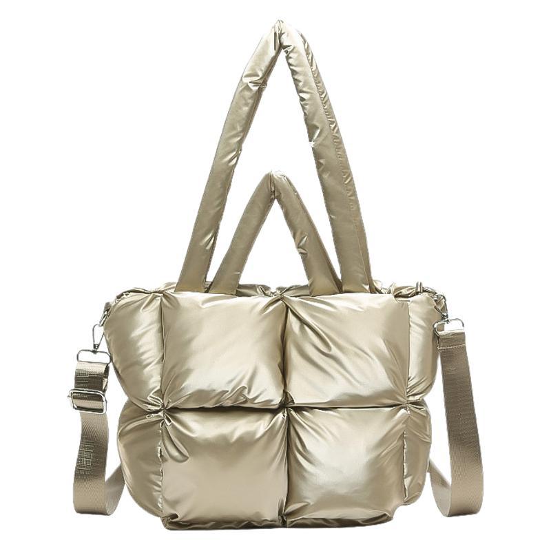 Cotton Clothing Handbag Autumn and Winter Large-capacity Bag Women's Bag Fashion Commuter Shoulder Bag Space Cotton Underarm Bag