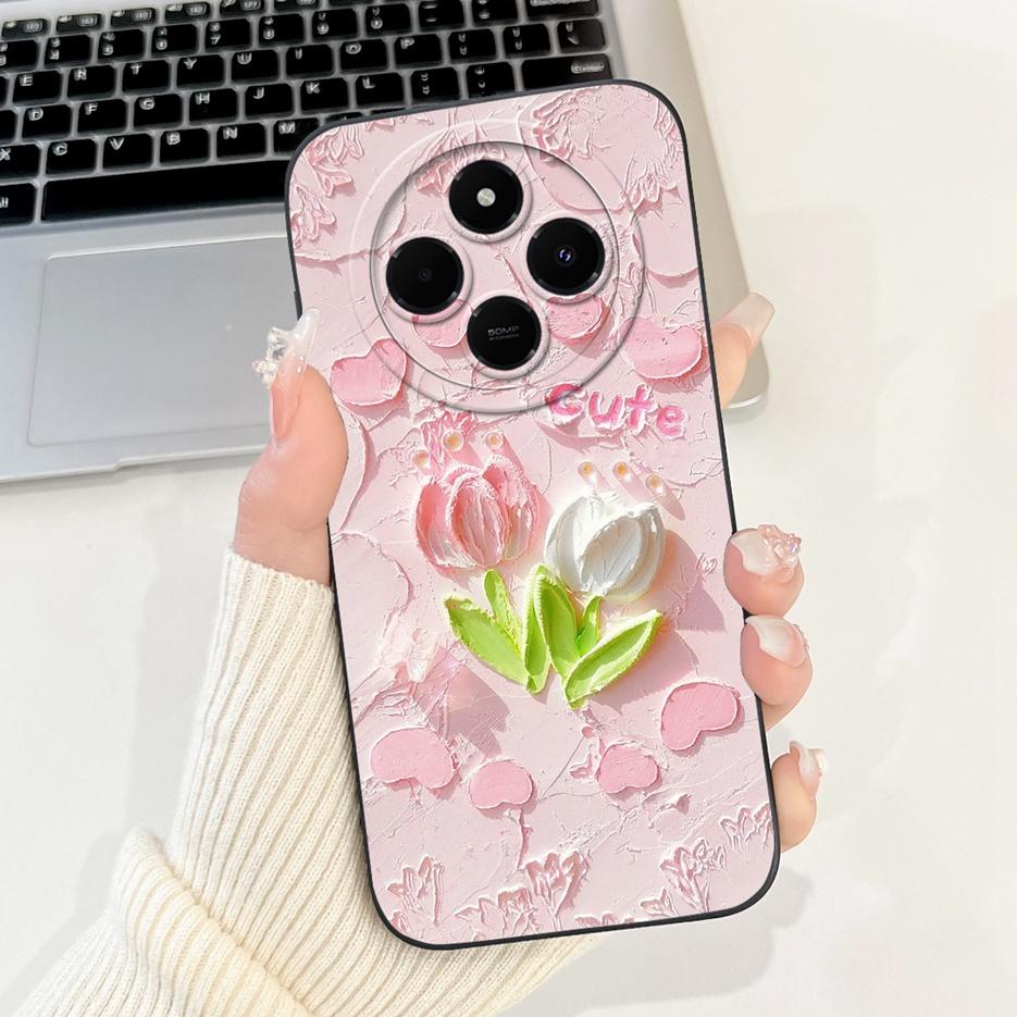 For Xiaomi Redmi 14C Case PocoC75 Cute Panda Cartoon Cover Soft TPU Phone Case For Xiaomi Poco C75 C 75 Redmi14C Back Cover Bags
