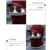 Polyester Winter Warm Hat Neck And Face One-Piece Balaclava Mask Bonnet Warm Scarf Caps  Winter
