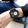 SANDA 3002 Fashion Multi-function Sport 50M Waterproof Men's Electronic Watch Fashion Luminous Chronograph Student Watch Reloj