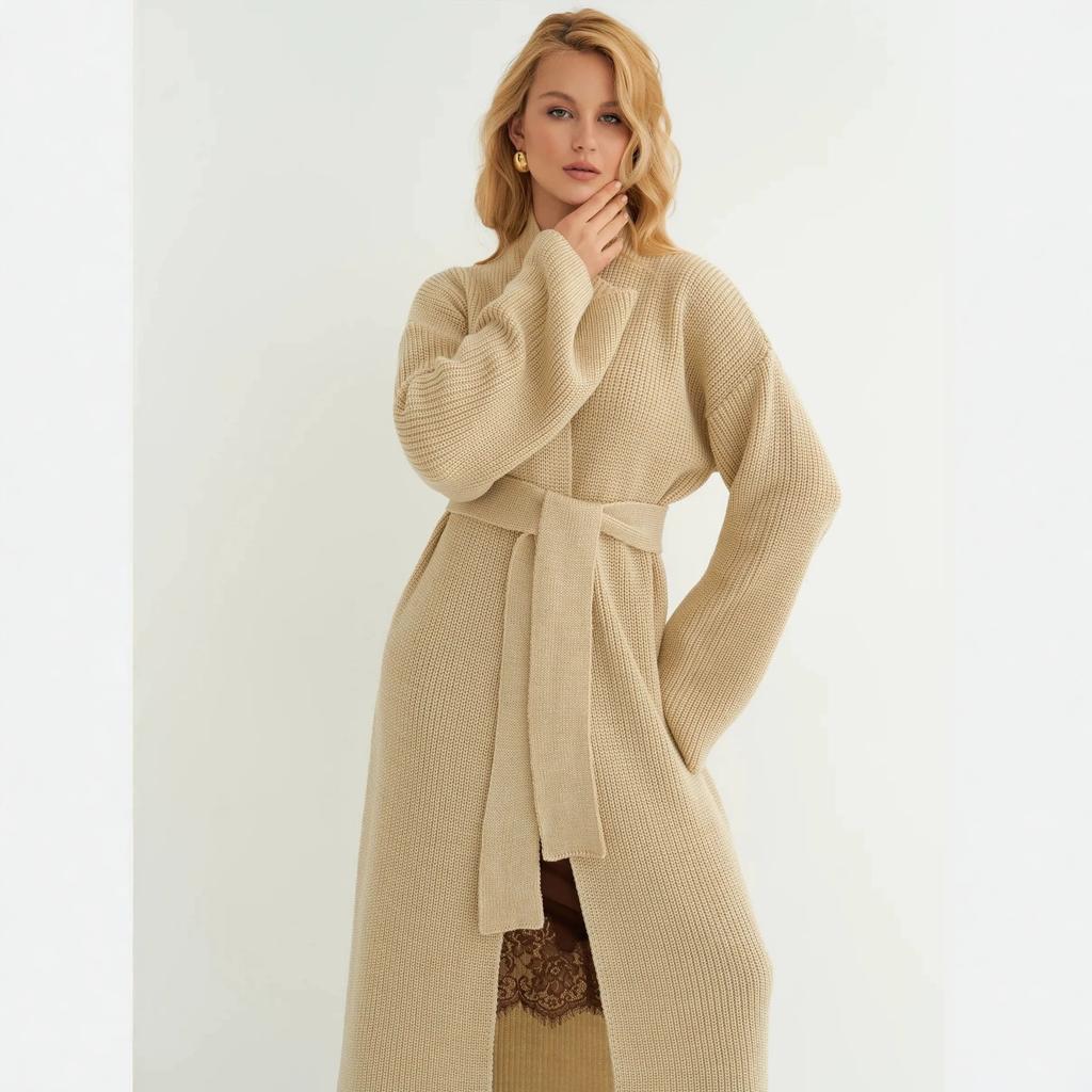 Women's Long Cardigan Sweaters Long Sleeve Casual Cozy Slouchy Oversized Knitted Duster Coats Open Front Outfits Maxi Cardigans Sweater for Women