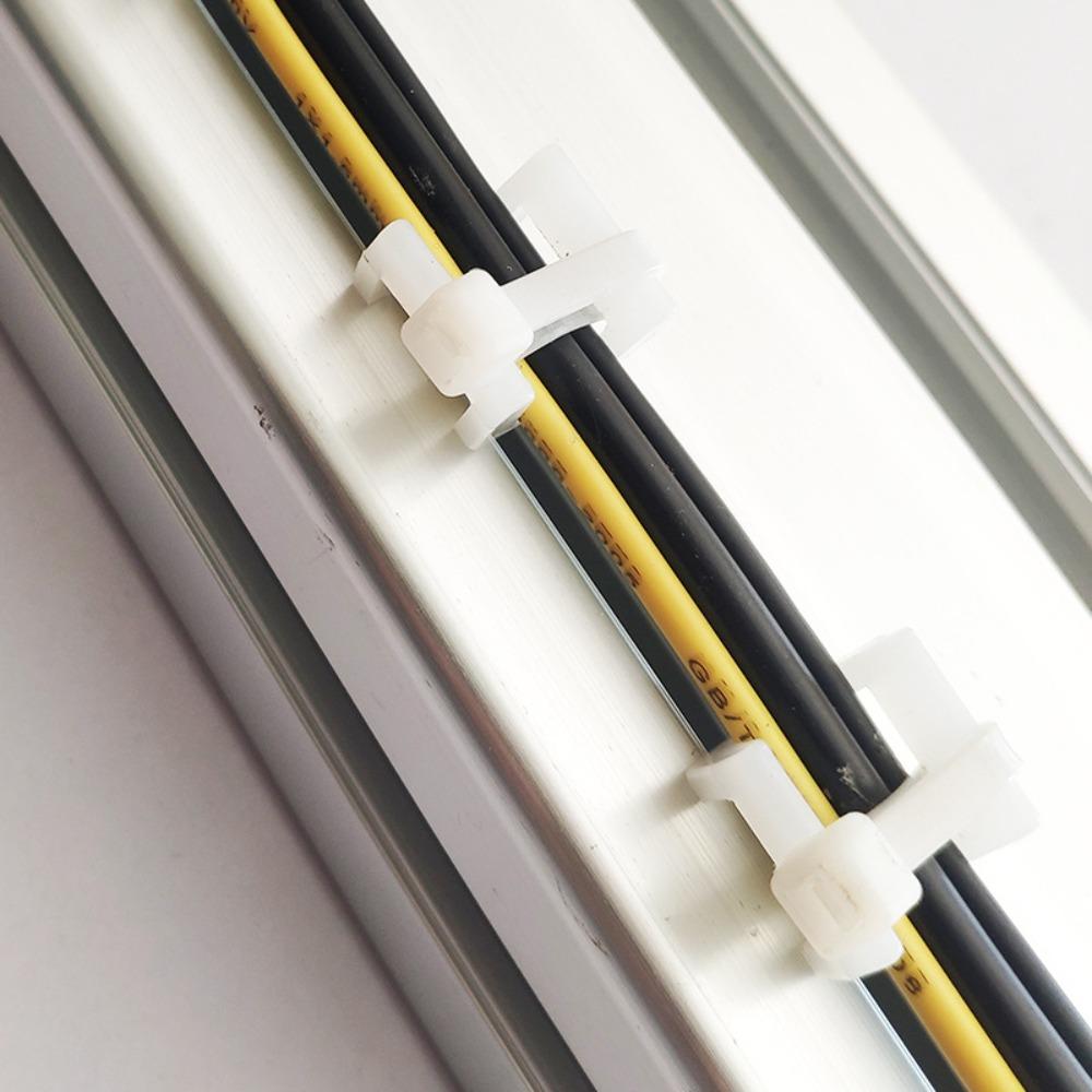 Cable Holder Plastic Fixed Buckle Seat Cable Tie Mounts Holder Cable Clamp Cable Tie Bracket