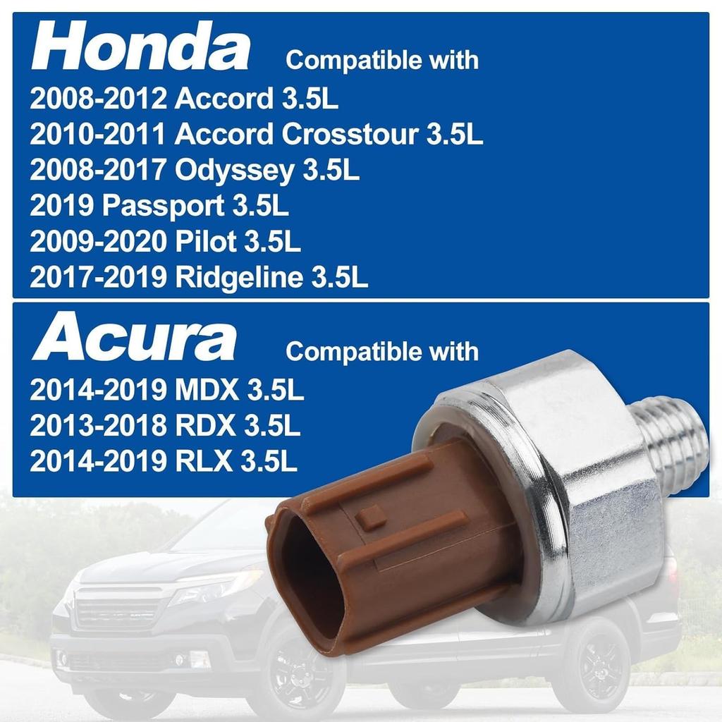 37240-R70-A04 Oil Pressure Sensor Switch with Sealed O-Ring 91319-PAA-A01 Compatible with Honda Accord Crosstour Odyssey Pilot Passport Ridgeline