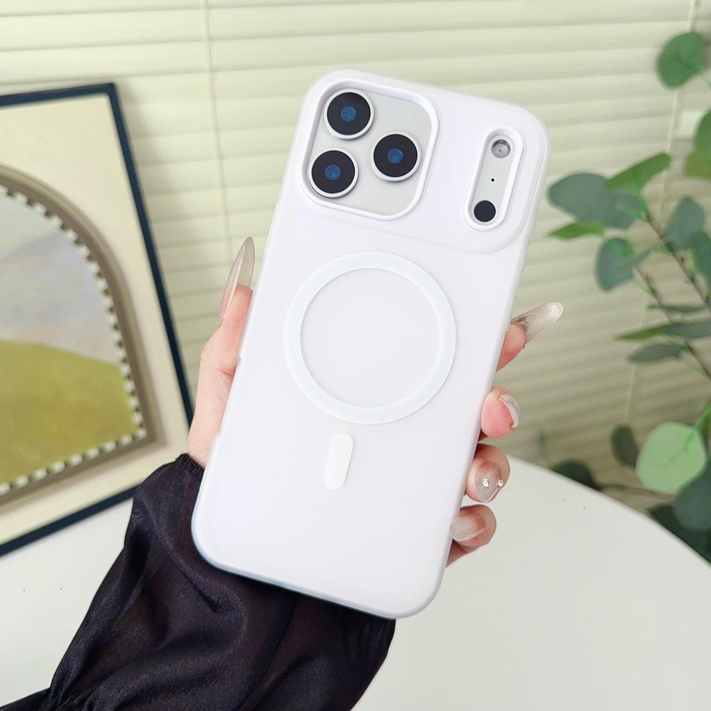 For iPhone 17 Pro Max Jelly Magnetic Shockproof Matte Soft Silicone Cover For iPhoneAir iPhone 16E 16 15 Plus 14 13 12 Pro Max