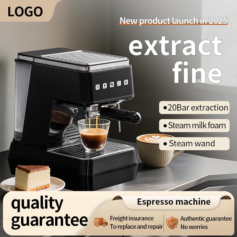 Multi-functional Semi-automatic Espresso Machine with Steam Milk Frother for Home Use