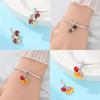 New Original 100% Copper Autumn Beaded Rose Romantic Wedding Charms Fit Women'S Bracelet Diy Jewelry Making