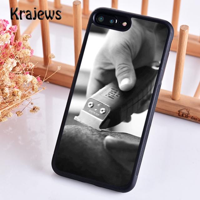 Krajews Barber Shop Hair Stylist Salon Soft Phone Case For iPhone 17 Air 16 15 14 Plus 11 12 13 Pro Max Coque Fundas