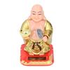 Plastik Solar Wackel-Buddha Figur Gold Auto Armaturenbrett Licht Angetriebene Dekoration Büro Schreibtisch Display