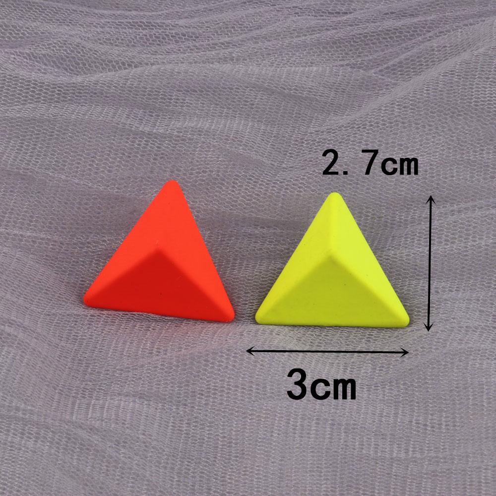 New Korean Neon Yellow Green Round Square Acrylic Stud Earrings For Women Geometric Triangle Matt Earrings Jewelry Party Gifts