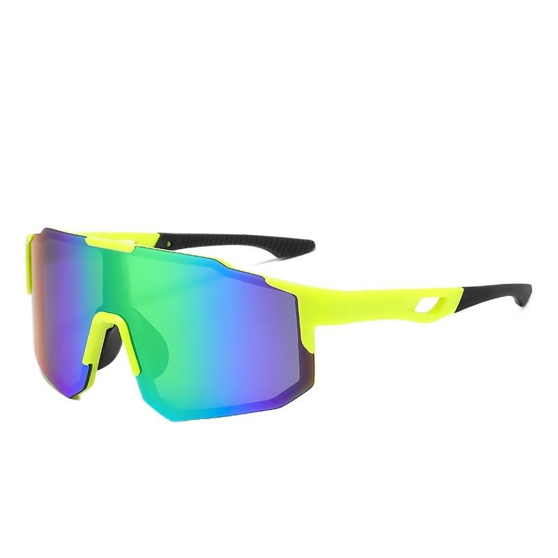 Trendy Cycling Goggles Oversized Decor Women'S Sports Anti Uv Sunglasses Men'S Outdoor Brand Design Sun Glasses For Hiking