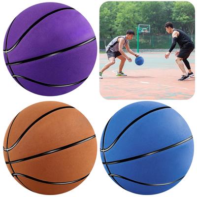 Indoor Silent Basketball Sport Hüpfbälle Hohe Dichte Mikrofaser Material Kinder Erwachsene Balltraining Kostenlos