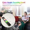 Acrylic Video Director Scene Clapperboard TV Movie Film Clapper Board with Pen Eraser Camera Photography Digital Prop