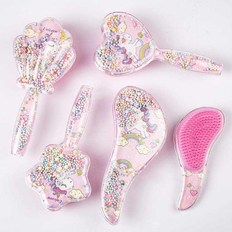 

5 стилей розовая антистатическая щетка для волос Unicorn Scalp Massage TT Comb щетка для волос для салона парикмахерских инструментов для укладки парикмахерских расчесок
